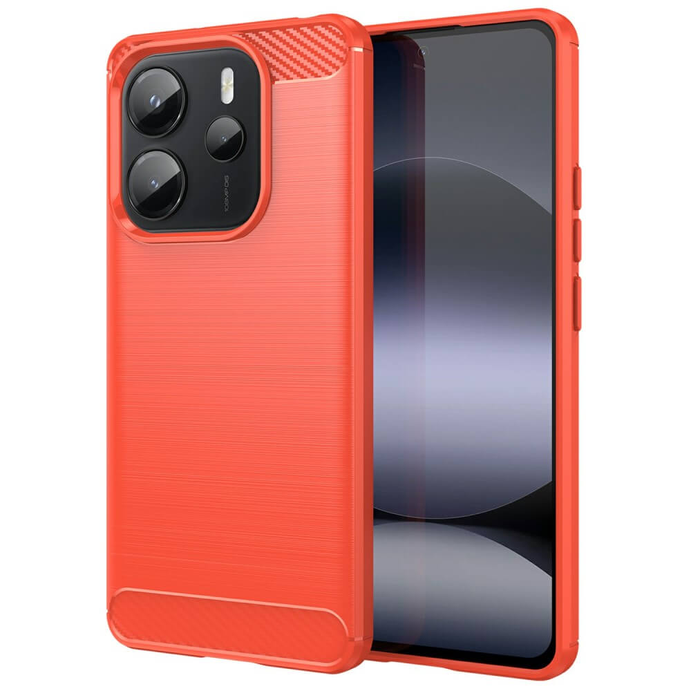 Xiaomi Redmi Note 14 4G - Coque look métal carbone