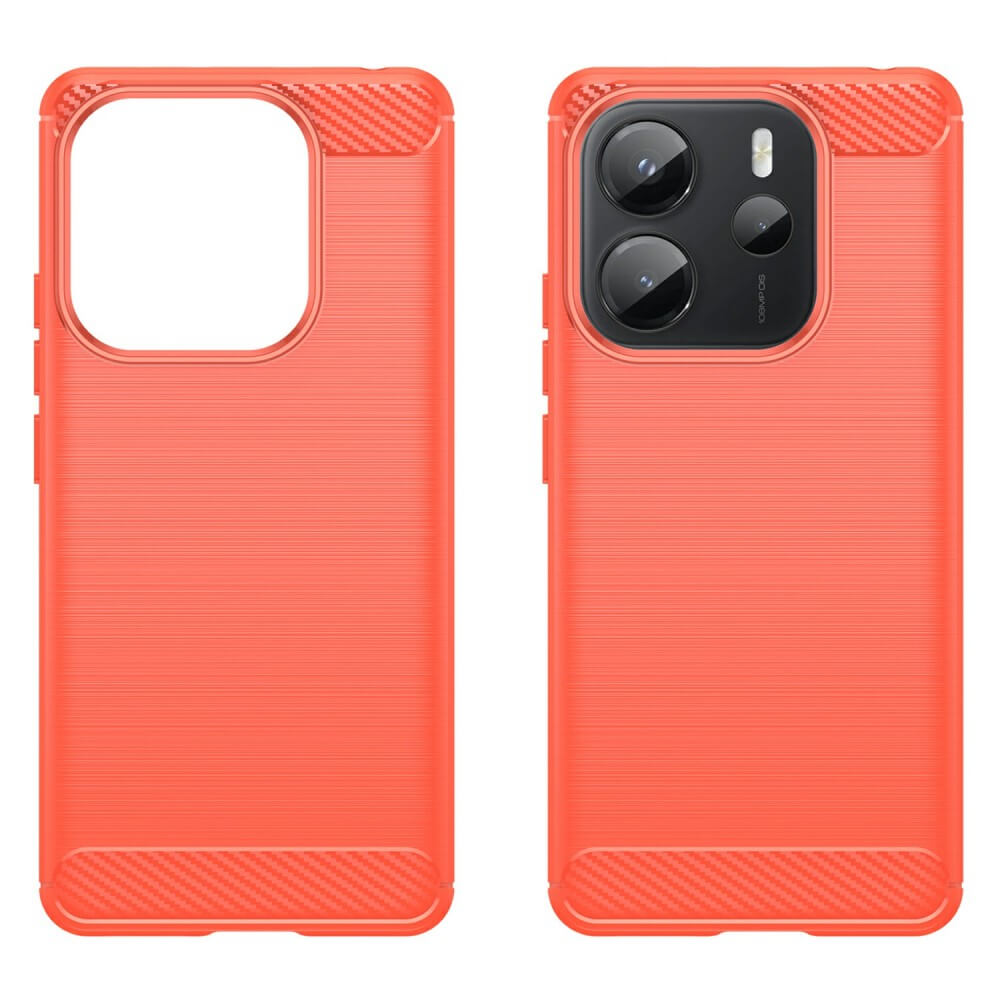 Xiaomi Redmi Note 14 4G - Coque look métal carbone