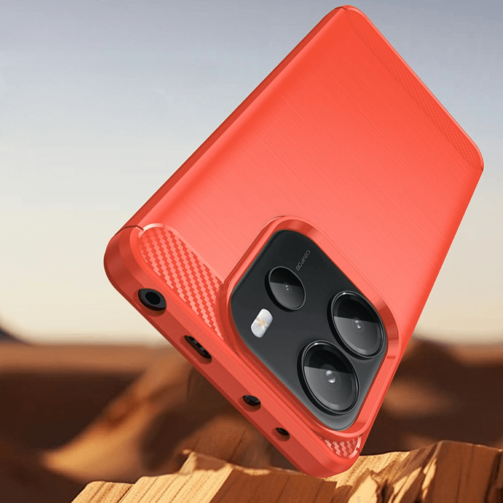 Xiaomi Redmi Note 14 4G - Coque look métal carbone
