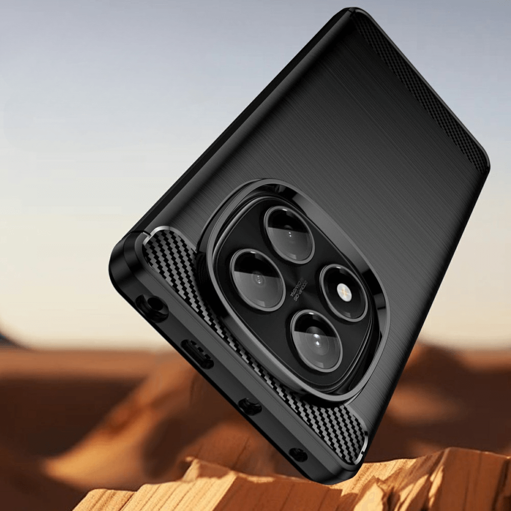 Xiaomi Redmi Note 14 Pro 4G - Metall Carbon Look Hülle