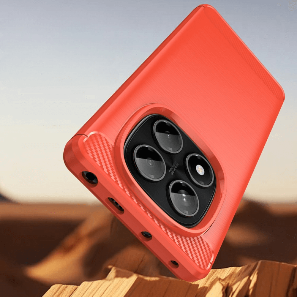 Xiaomi Redmi Note 14 Pro 4G - Metall Carbon Look Hülle