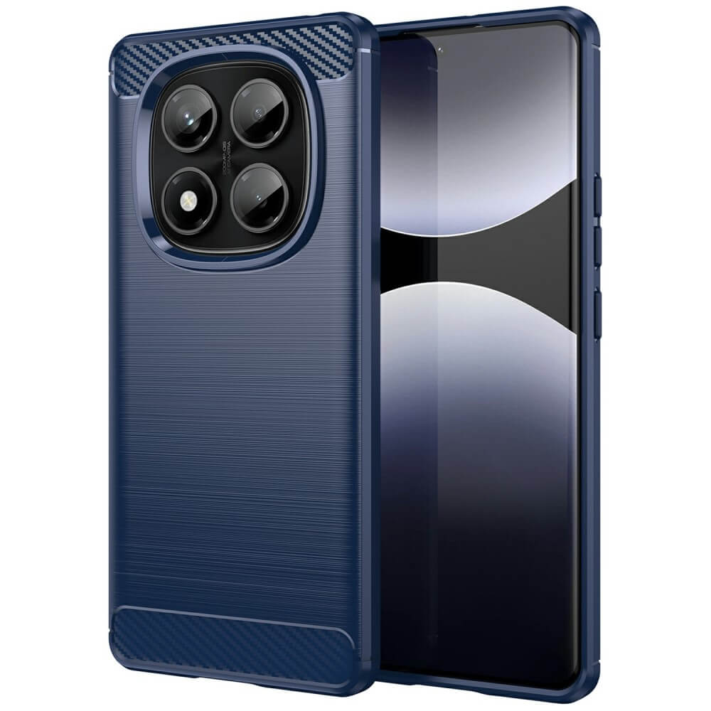 Xiaomi Redmi Note 14 Pro 4G - Metall Carbon Look Hülle