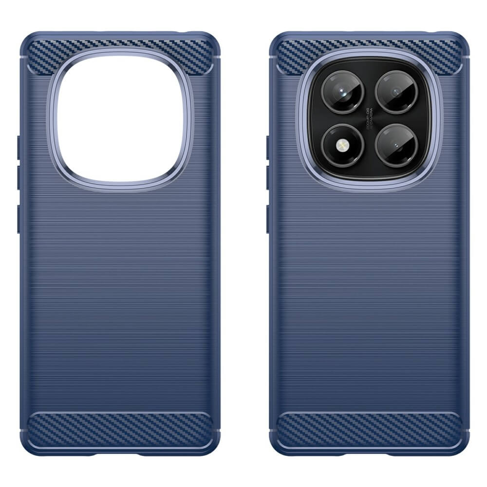 Xiaomi Redmi Note 14 Pro 4G - Metall Carbon Look Hülle