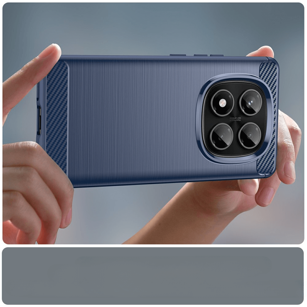 Xiaomi Redmi Note 14 Pro 4G - Metall Carbon Look Hülle