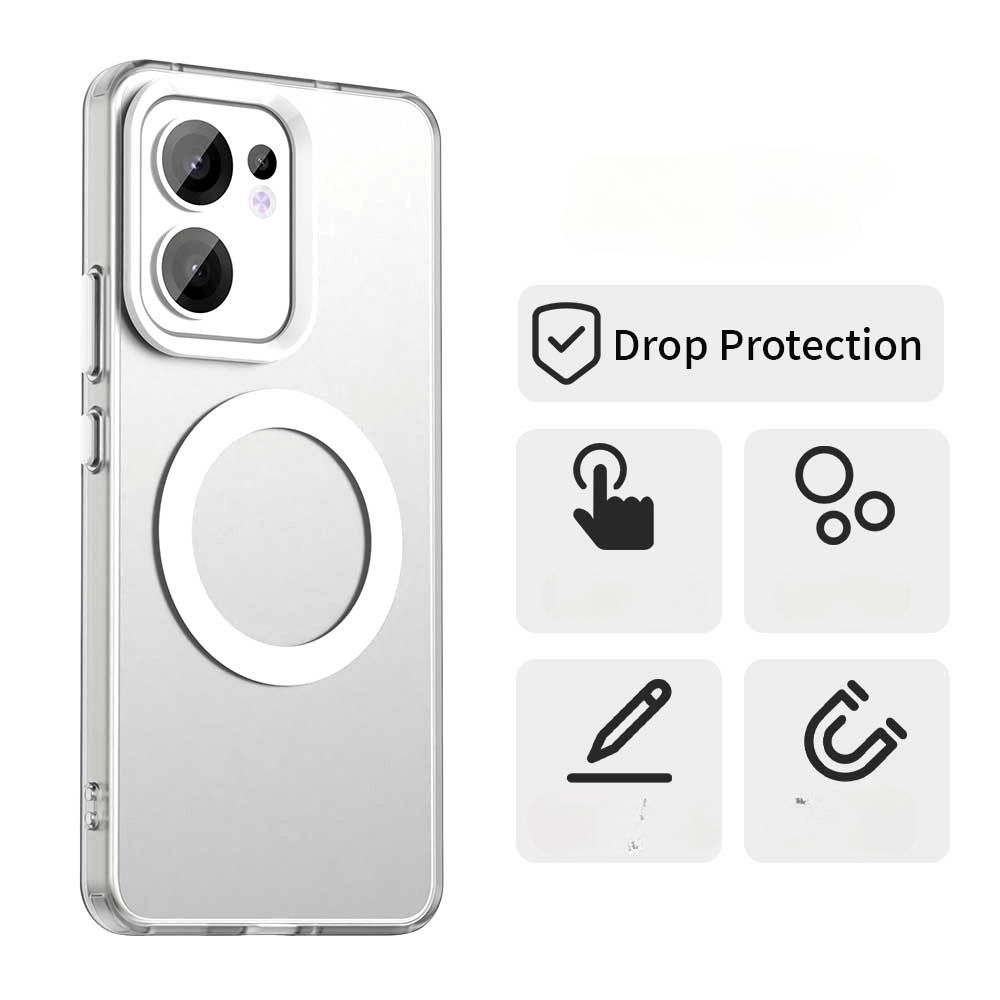 OPPO Reno13 F - Schützende Acryl-Handyhülle mit Magnet