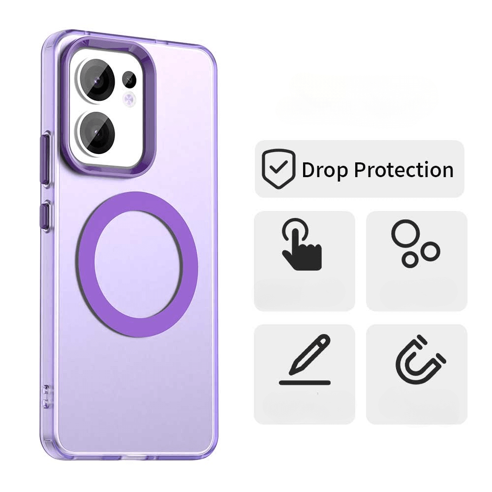 OPPO Reno13 F - Schützende Acryl-Handyhülle mit Magnet