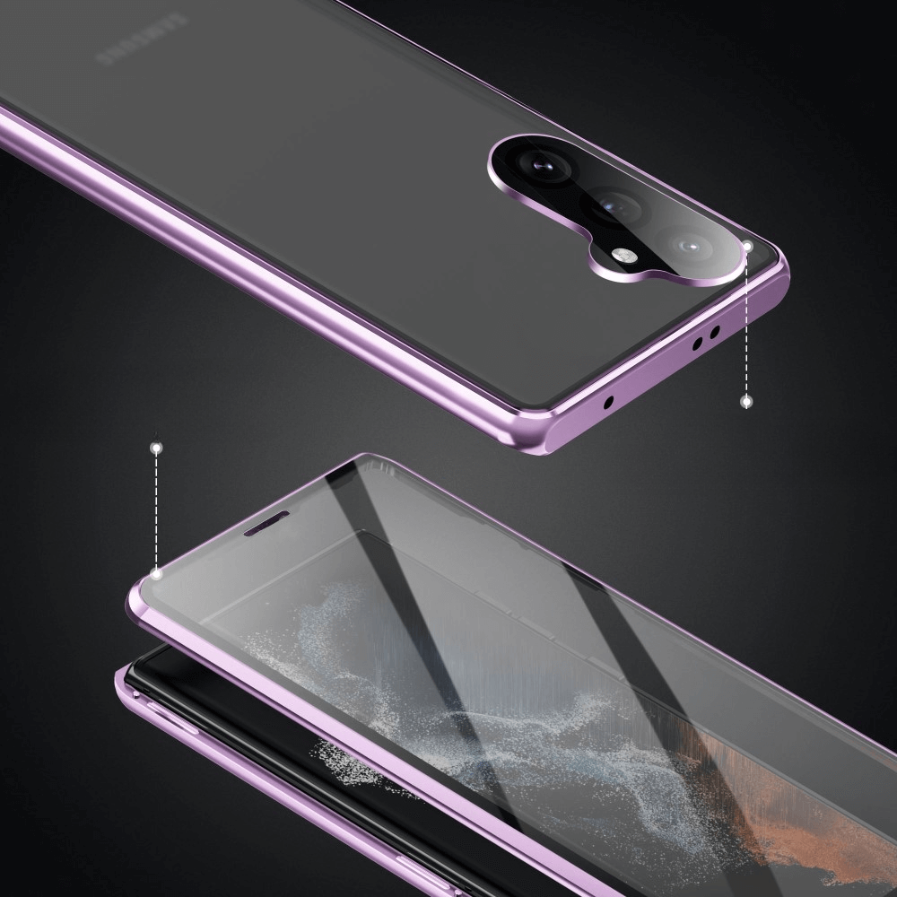 Galaxy S25+ Plus - Coque de protection premium magnétique 360° avec vitre protective