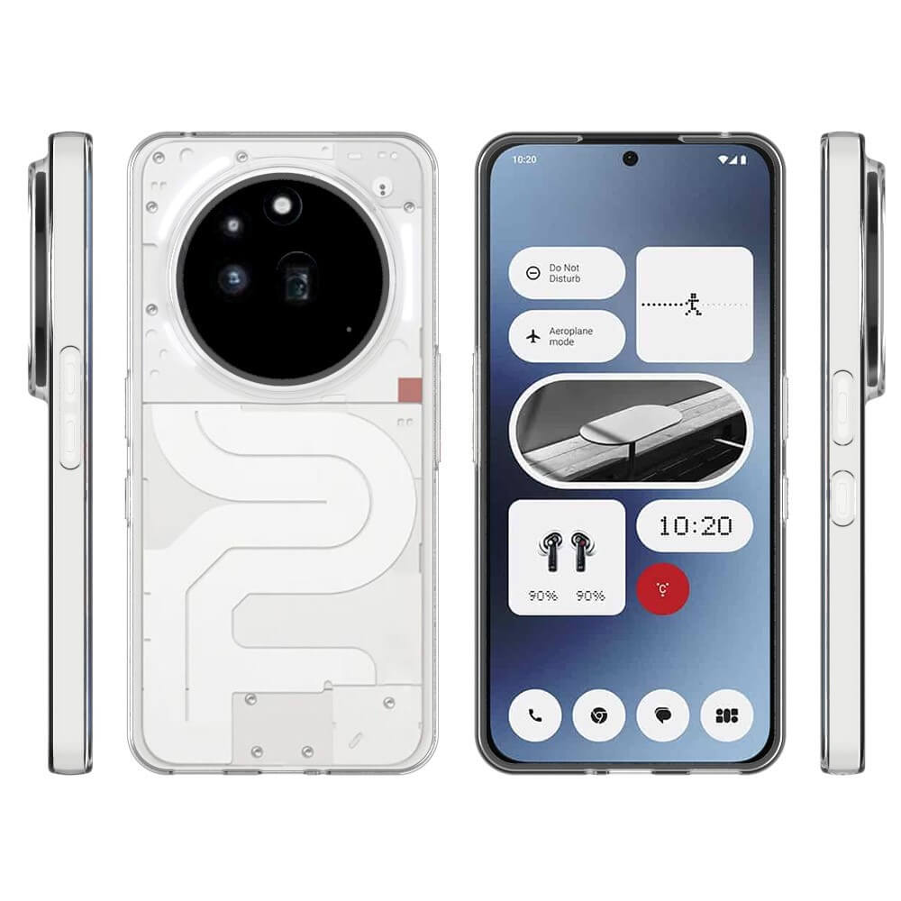 Das transparente Silikongummi-Case von Cover-Discount Nothing Phone (3a) Pro präsentiert das Design Ihres Telefons von allen Seiten, mit einem einzigartigen transparenten Look und einer innovativen Anti-Fingerabdruck-Beschichtung für ein sauberes, stilvolles Erscheinungsbild.