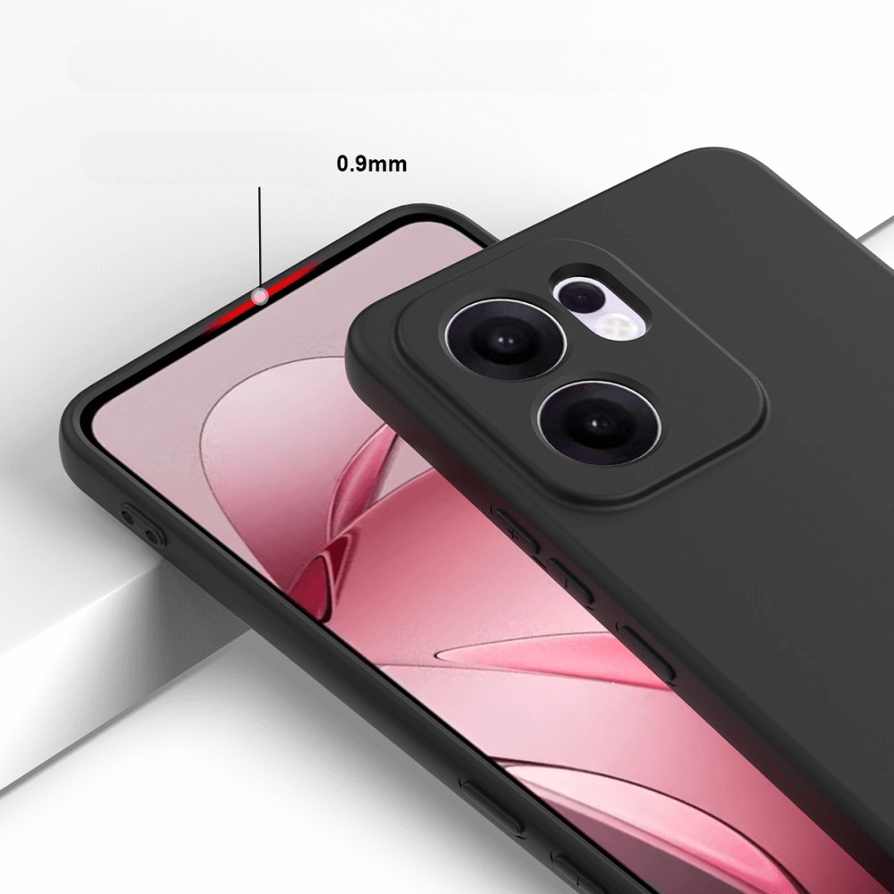 OPPO Reno13 F - Silikon Gummi Hülle mit Riemen