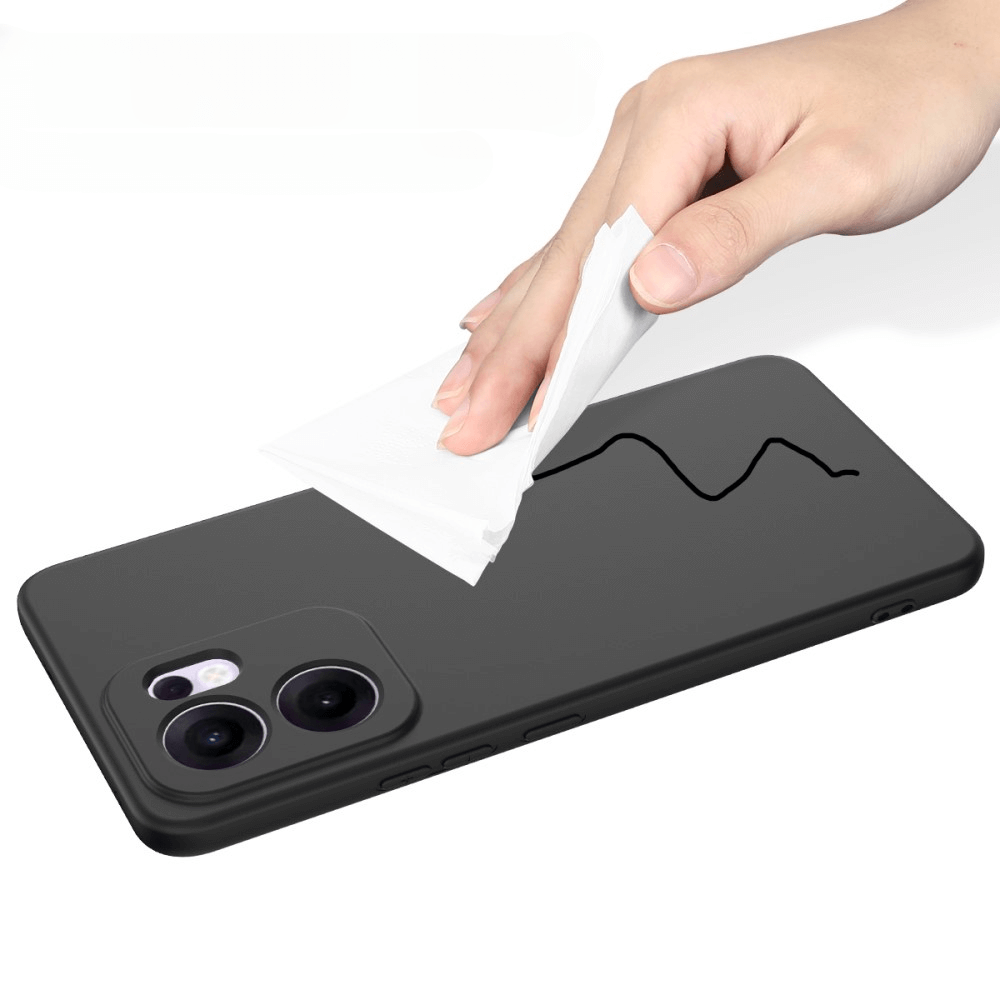 OPPO Reno13 F - Silikon Gummi Hülle mit Riemen