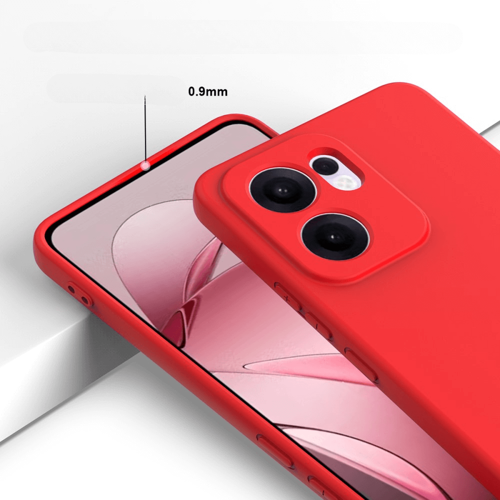 OPPO Reno13 F - Silikon Gummi Hülle mit Riemen