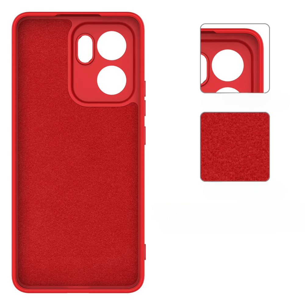 OPPO Reno13 F - Silikon Gummi Hülle mit Riemen