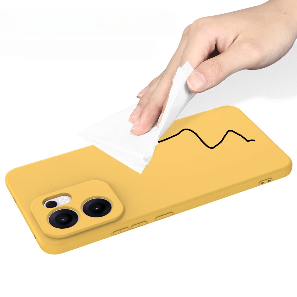 OPPO Reno13 F - Silikon Gummi Hülle mit Riemen