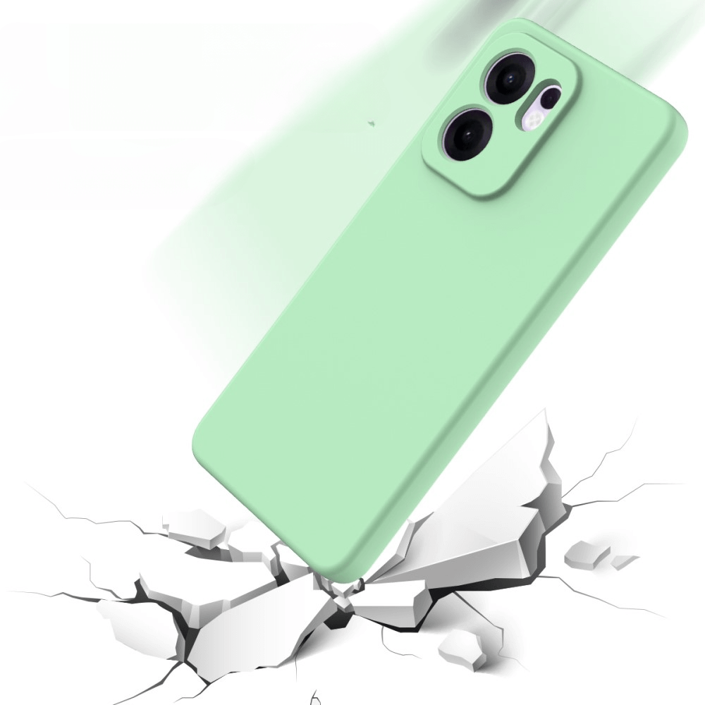 OPPO Reno13 F - Silikon Gummi Hülle mit Riemen