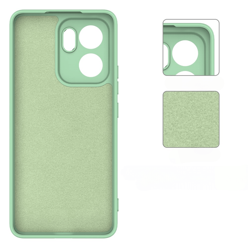 OPPO Reno13 F - Silikon Gummi Hülle mit Riemen