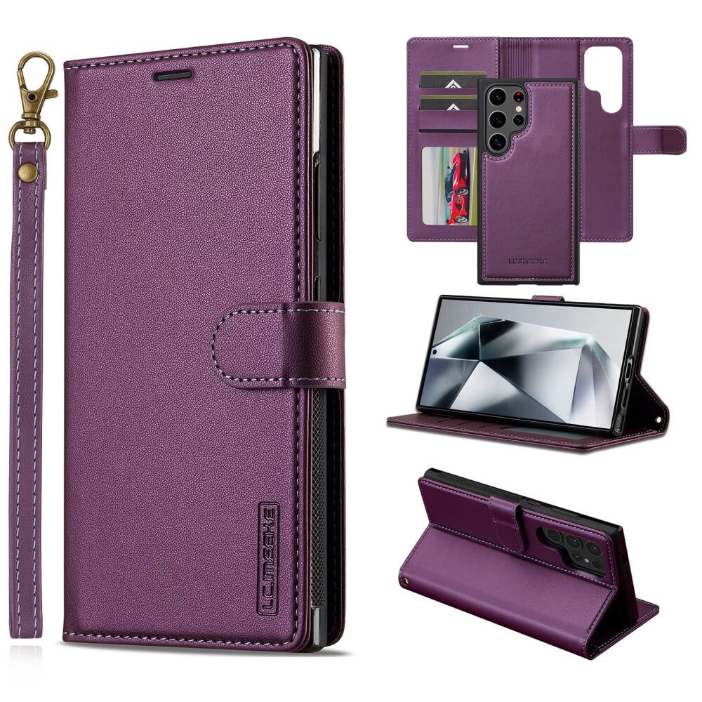 Galaxy S25 Ultra - LC.IMEEKE série L2 Portefeuille et étui