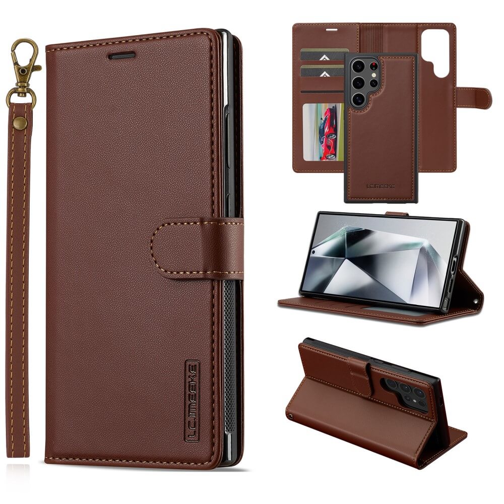 Galaxy S25 Ultra - LC.IMEEKE série L2 Portefeuille et étui