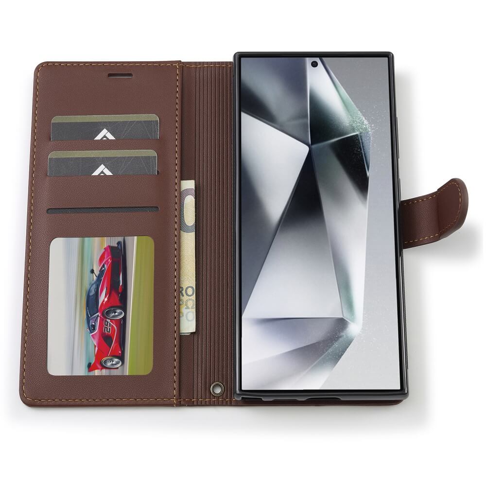 Galaxy S25 Ultra - LC.IMEEKE série L2 Portefeuille et étui