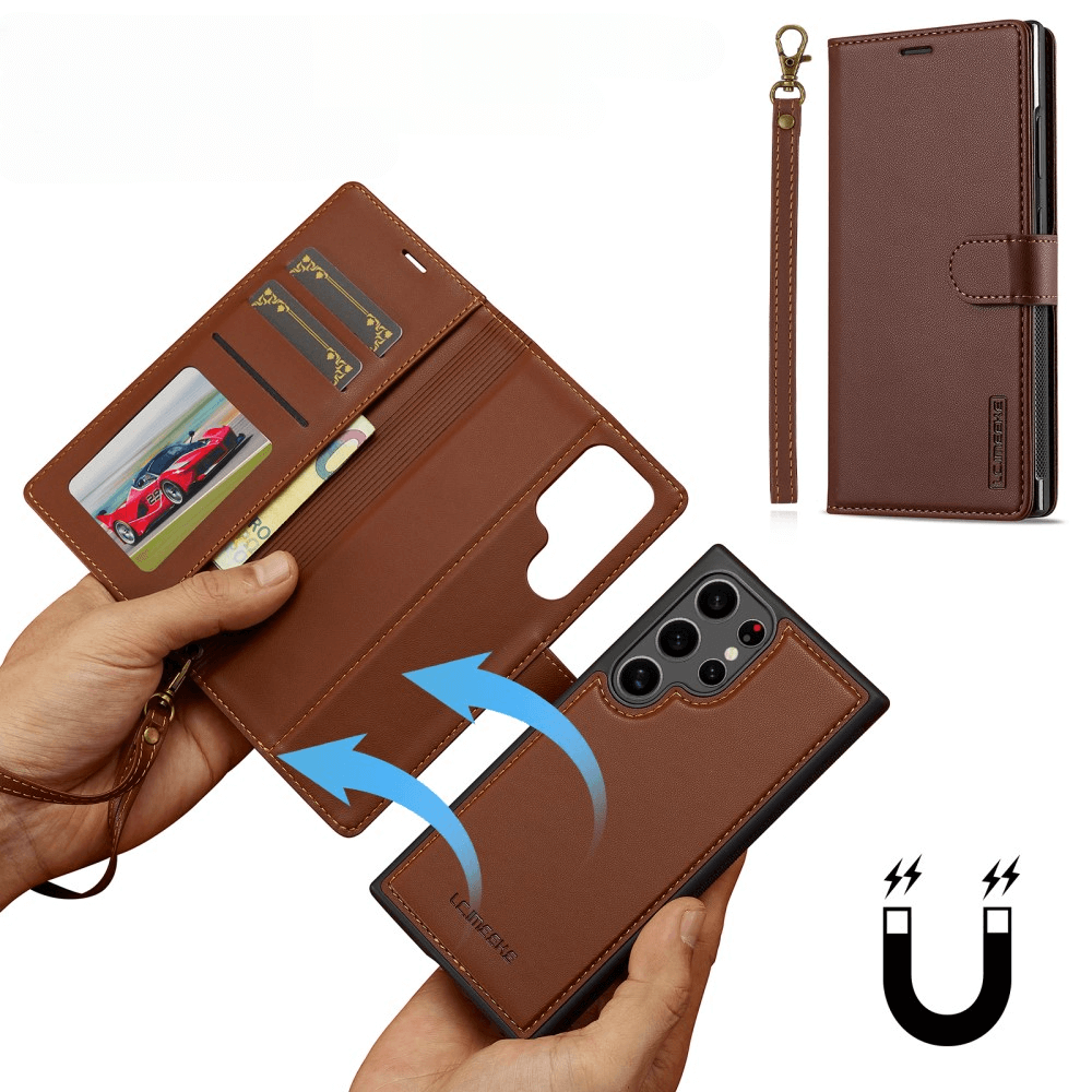 Galaxy S25 Ultra - LC.IMEEKE série L2 Portefeuille et étui