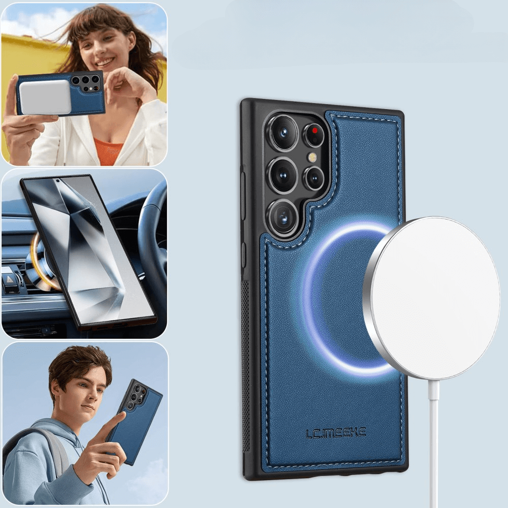 Galaxy S25 Ultra - LC.IMEEKE série L2 Portefeuille et étui