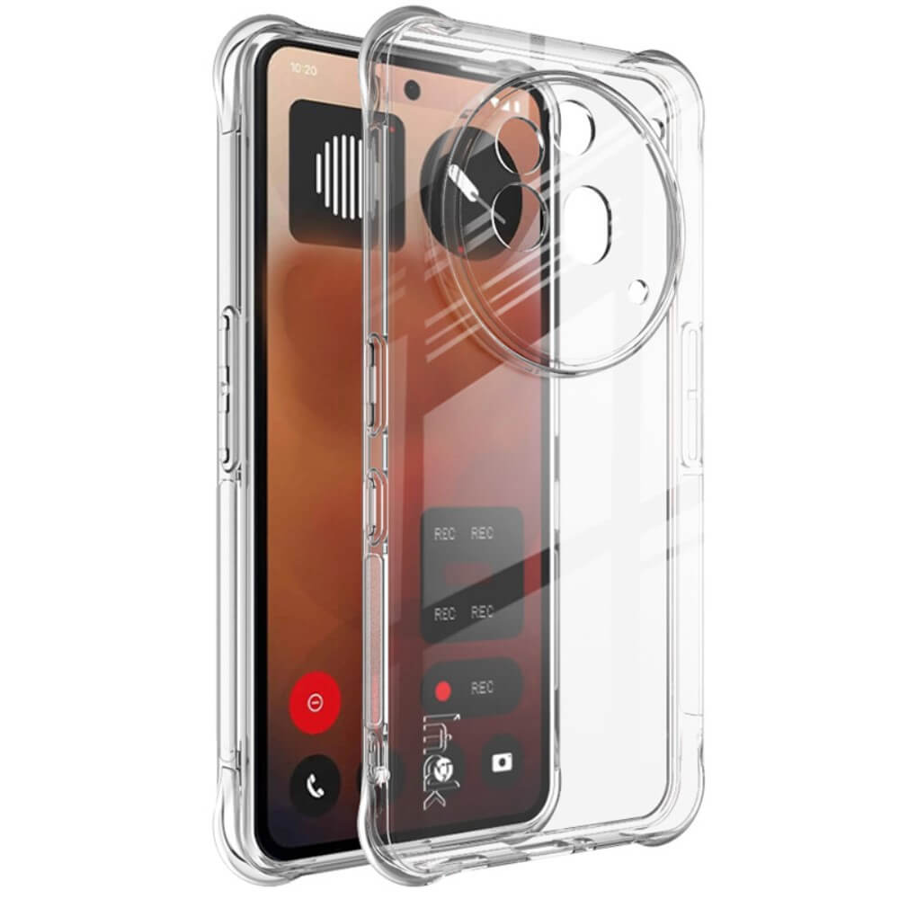 Imak Nothing Phone (3a) Pro – IMAK UX-5 Silikongummihülle: Klare Hülle mit erhabenem Kameraring, der auf dem Anrufbildschirm angezeigt wird und für stilvollen Schutz sorgt.