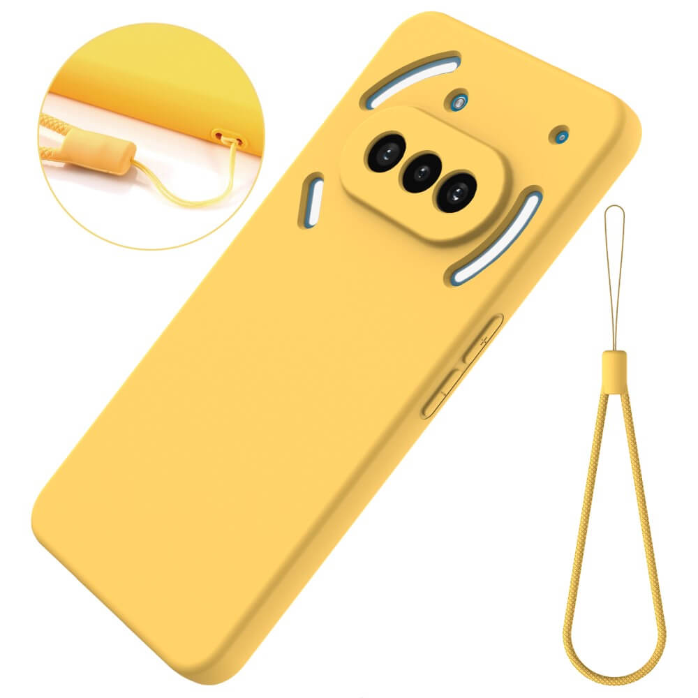 Nothing Phone (3a) - Silikon Gummi Hülle mit Riemen