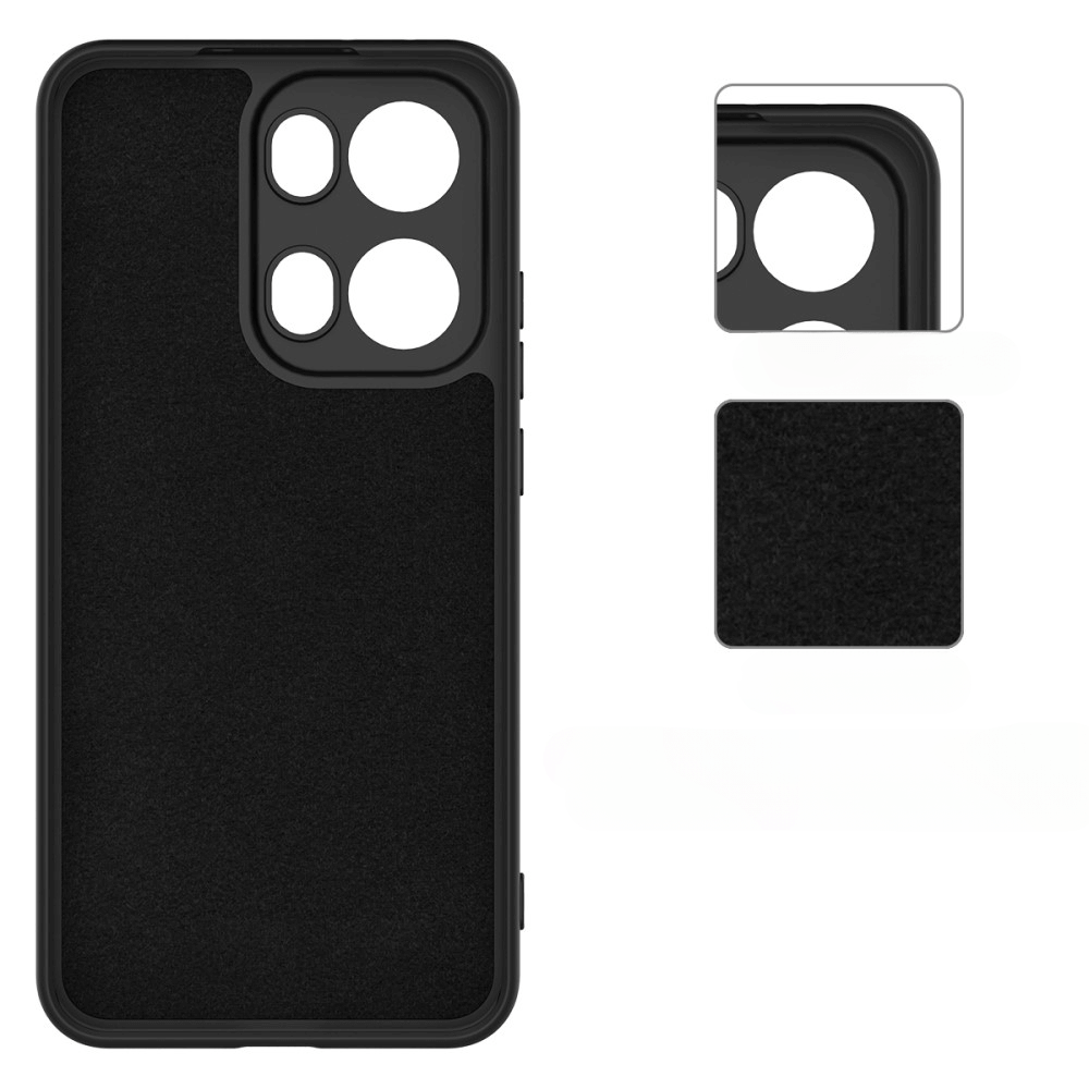 OPPO Reno13 Pro - Silikon Gummi Hülle mit Riemen