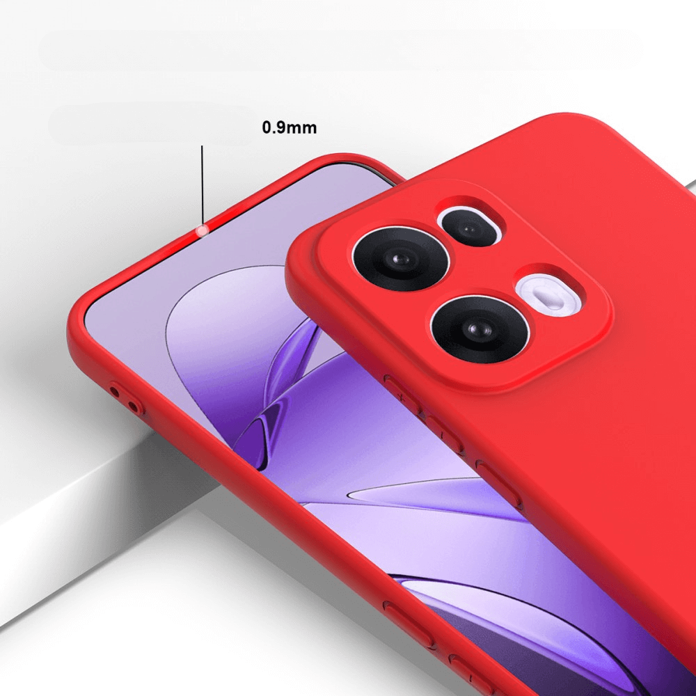 OPPO Reno13 Pro - Silikon Gummi Hülle mit Riemen