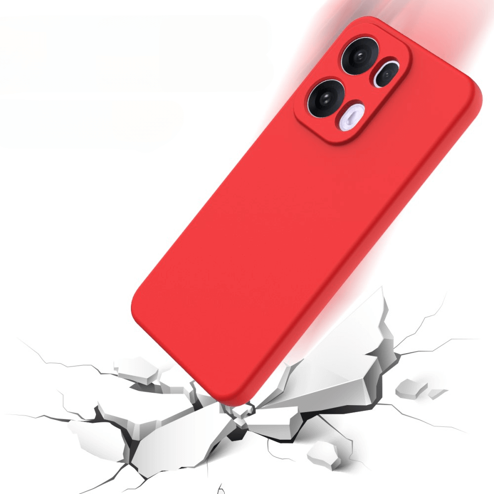 OPPO Reno13 Pro - Silikon Gummi Hülle mit Riemen