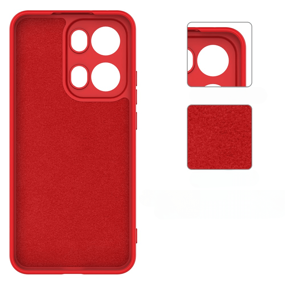 OPPO Reno13 Pro - Silikon Gummi Hülle mit Riemen