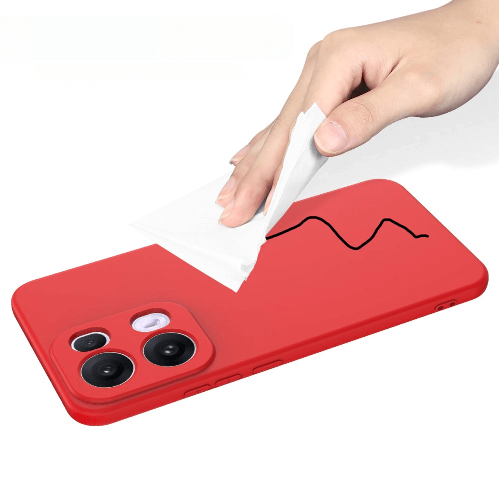 OPPO Reno13 Pro - Silikon Gummi Hülle mit Riemen