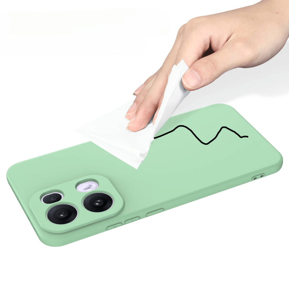 OPPO Reno13 Pro - Silikon Gummi Hülle mit Riemen