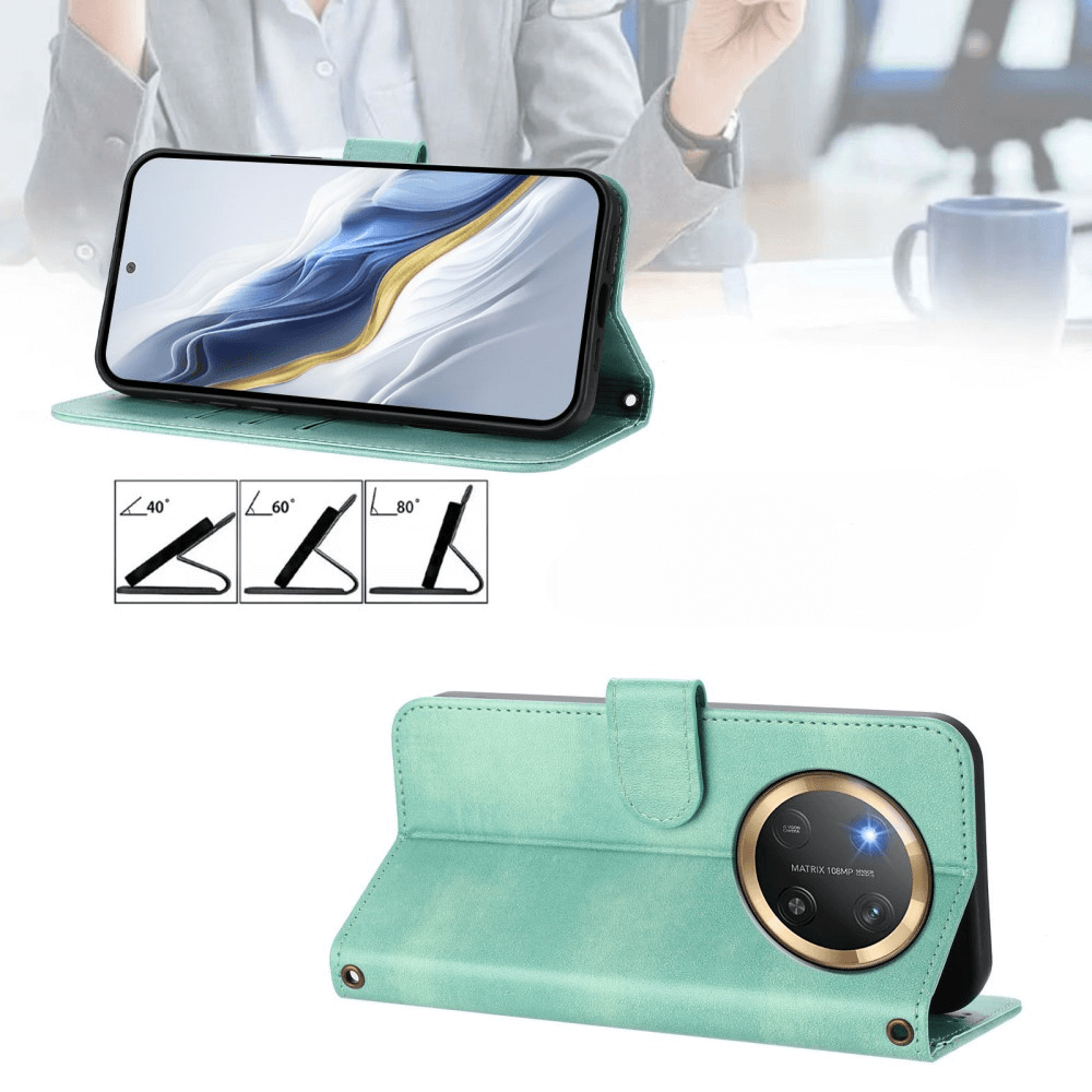 HONOR Magic7 Lite - Custodia in pelle scamosciata dal design vintage