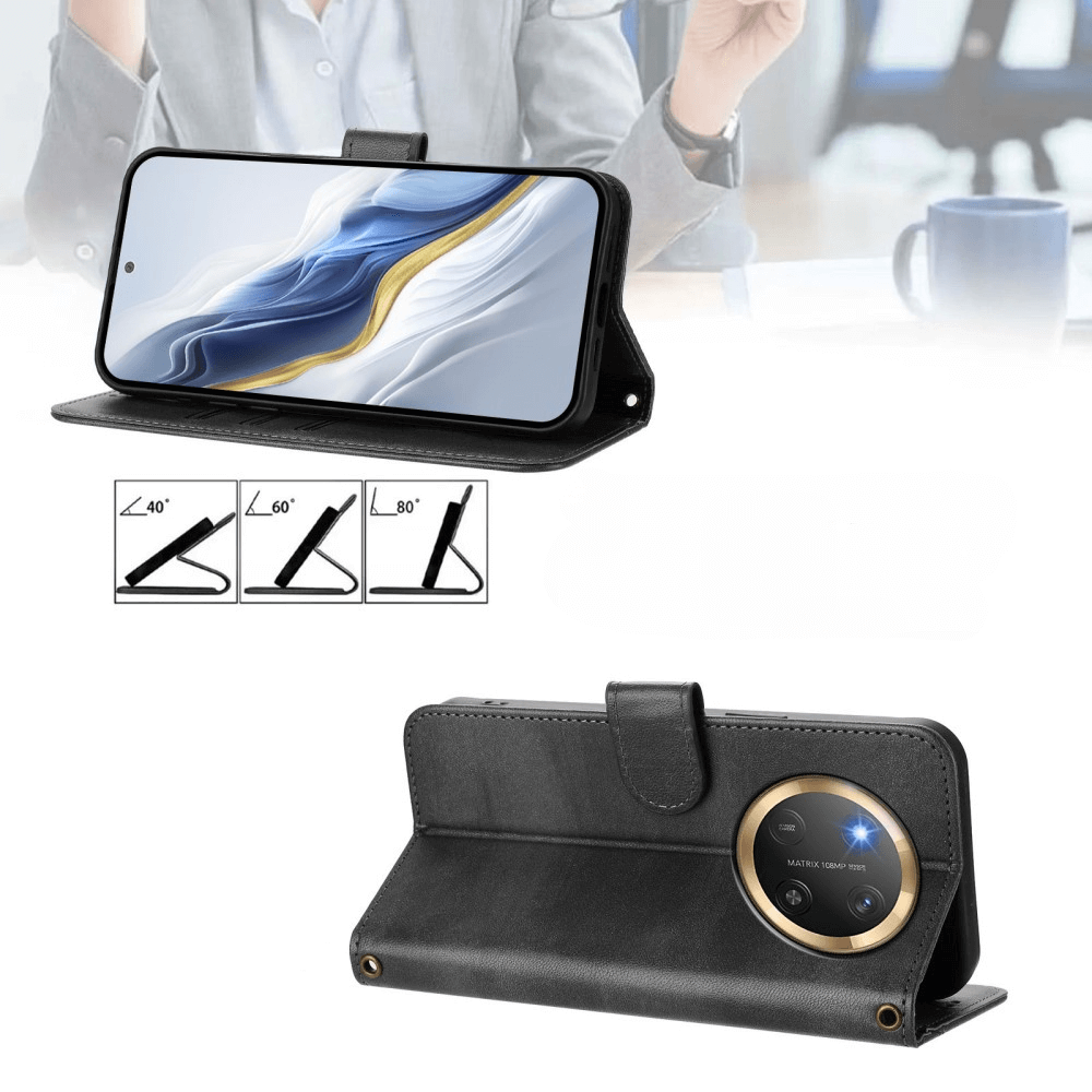 HONOR Magic7 Lite - Custodia in pelle scamosciata dal design vintage