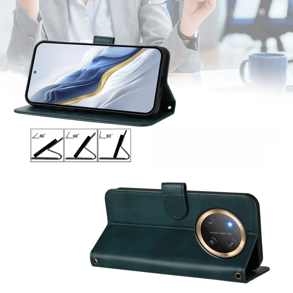 HONOR Magic7 Lite - Custodia in pelle scamosciata dal design vintage