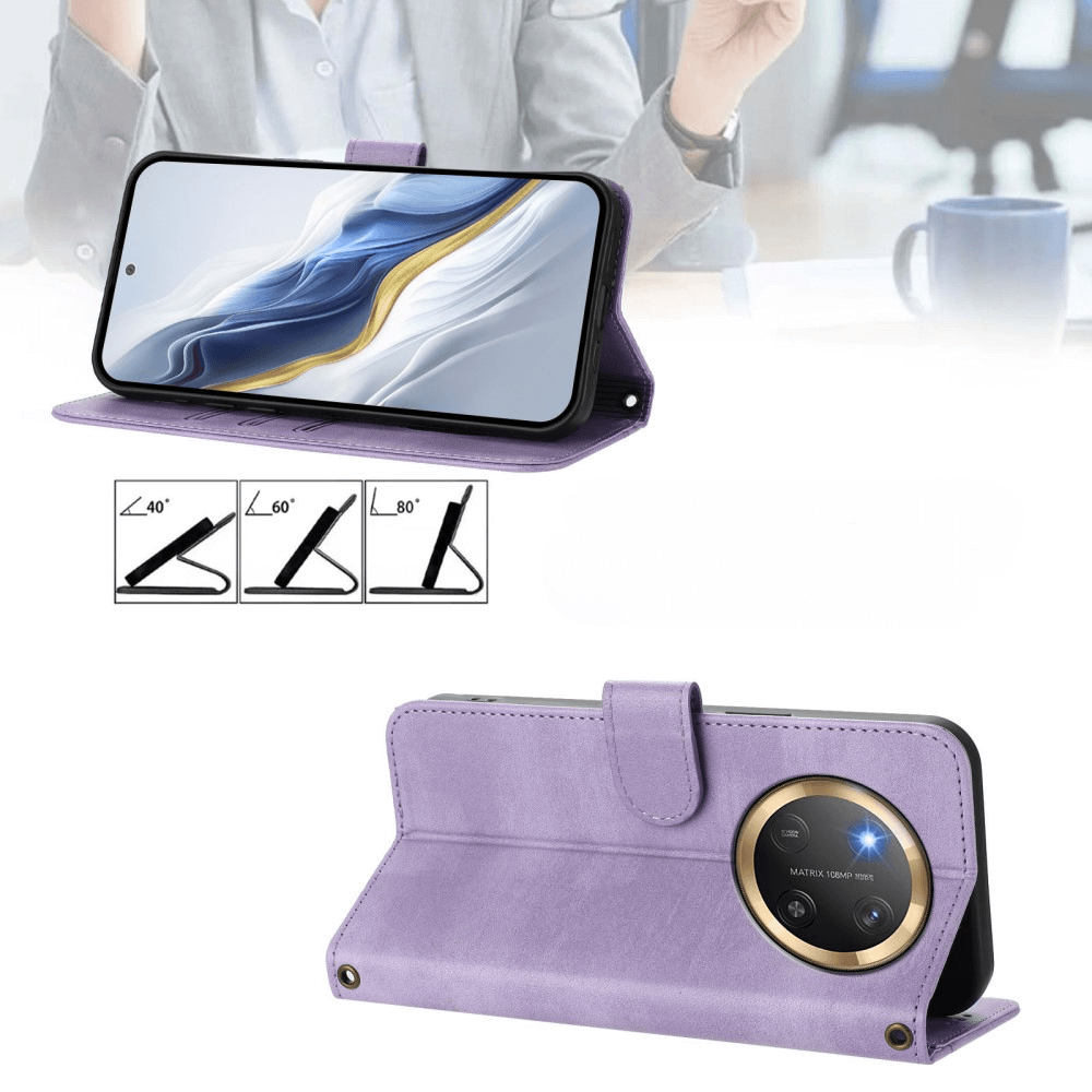 HONOR Magic7 Lite - Custodia in pelle scamosciata dal design vintage