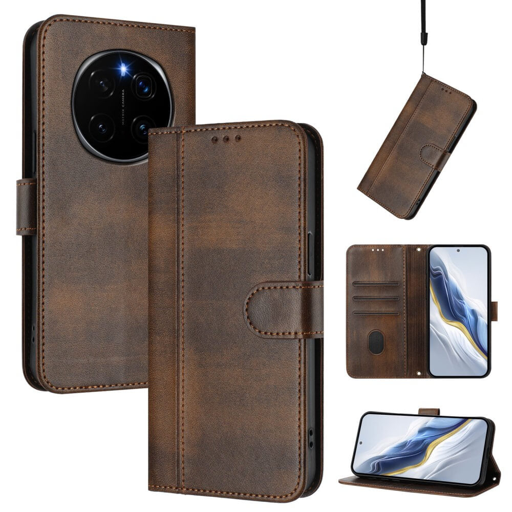 HONOR Magic7 Pro - Custodia in pelle scamosciata dal design vintage
