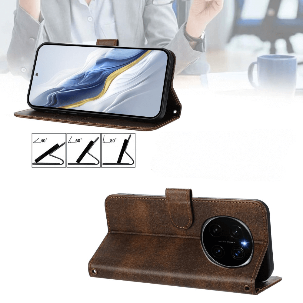 HONOR Magic7 Pro - Custodia in pelle scamosciata dal design vintage