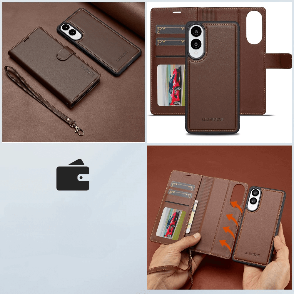 Galaxy S25 Edge - LC.IMEEKE L2 Serie Brieftasche und Hülle