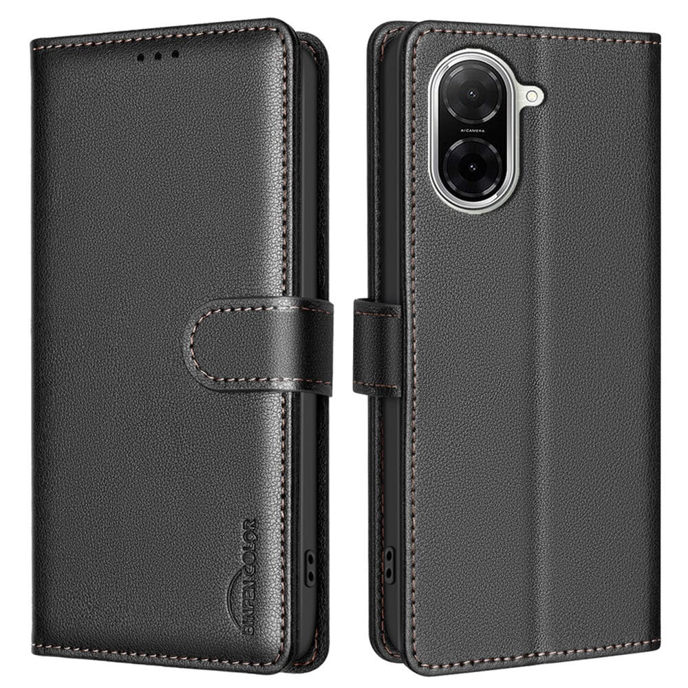 Xiaomi Redmi A5 / Poco C61 - BINFEN Leder Etui Hülle mit RFID Blocker