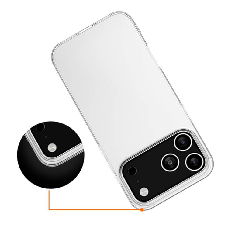 Das Cover-Discount iPhone 17 Pro - Silikon Gummi Case transparent zeichnet sich durch ein klares Design, präzise Kameraausschnitte und Antifingerprint-Schutz aus, damit Ihr Handy immer makellos aussieht.