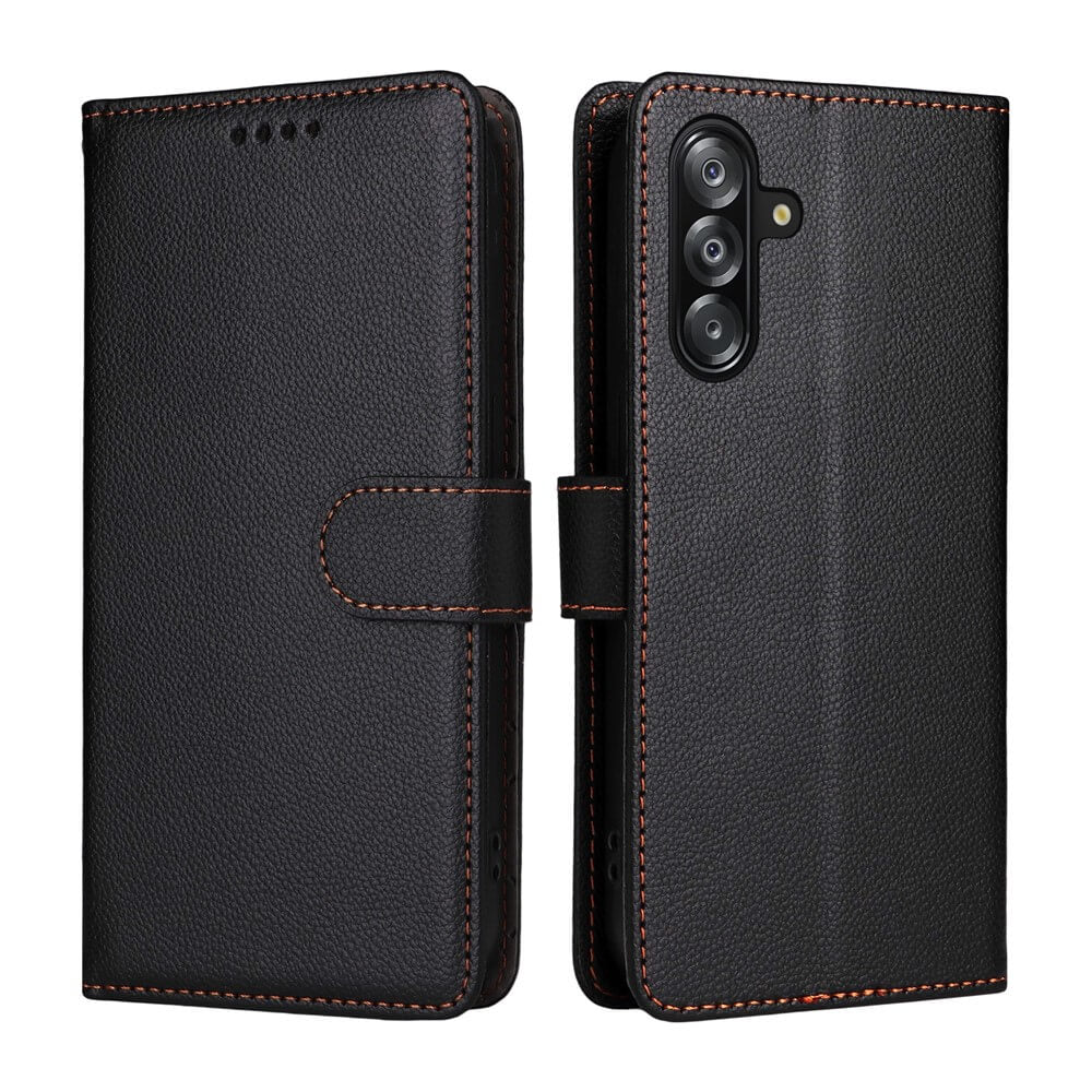 Galaxy A17 / A16 / A26 - Lederoptik-Hülle mit strukturierter Oberfläche