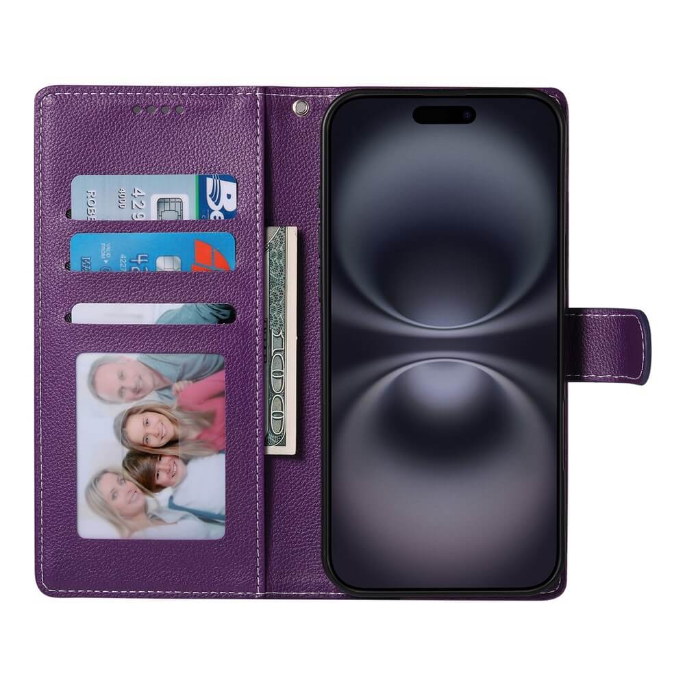 #farbe_violett|Das Cover-Discount iPhone 17 Pro - Leder Etui Hülle Struktura Design bewahrt Ihre Karten, Ihr Bargeld und Ihr Telefon sicher und stilvoll auf und ist damit die ideale Wahl für Schutz und täglichen Komfort.