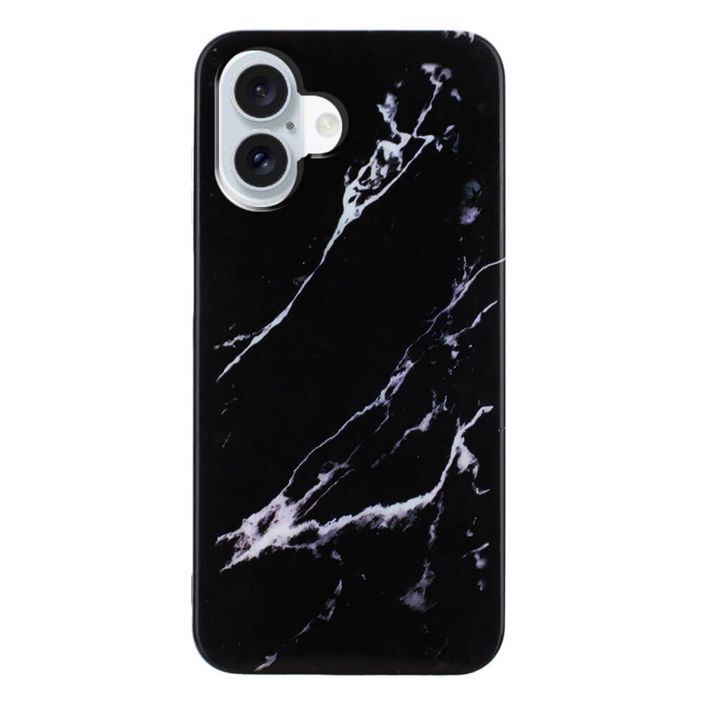 Die Cover-Discount iPhone 17 Silikon Hülle mit Marmor Motiv bietet eleganten Schutz - stilvolles schwarzes Design mit weißem Marmor, passend für dein iPhone 17 und ein echter Blickfang auf der Rückseite.