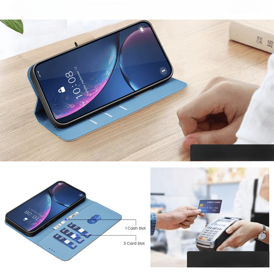 Galaxy S25 FE - BINFEN Ledertasche Floral