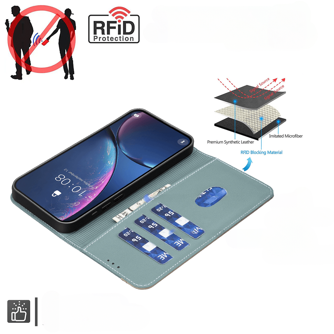 Galaxy S25 FE - BINFEN Ledertasche Floral