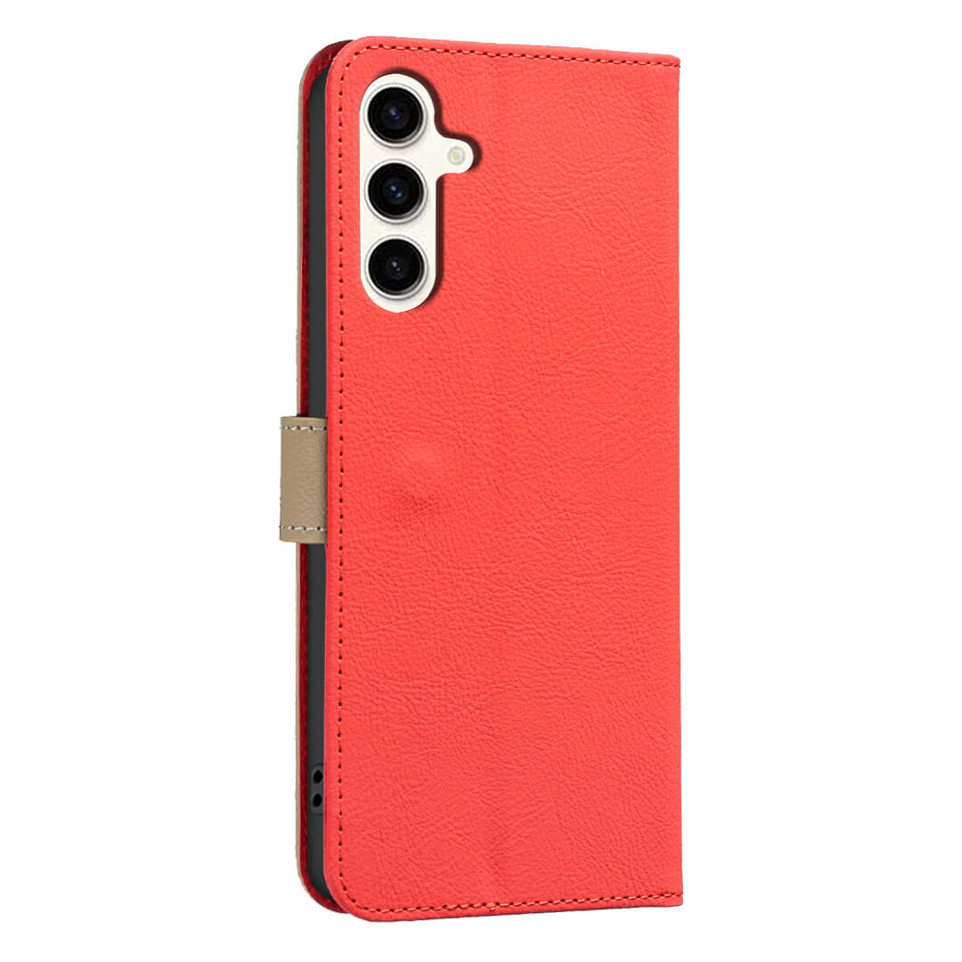 Galaxy S25 FE - BINFEN Ledertasche Floral