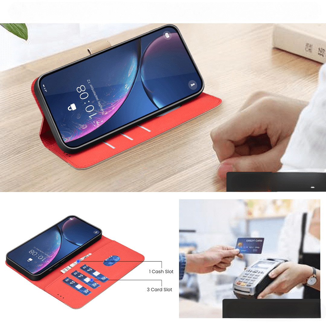 Galaxy S25 FE - BINFEN Ledertasche Floral