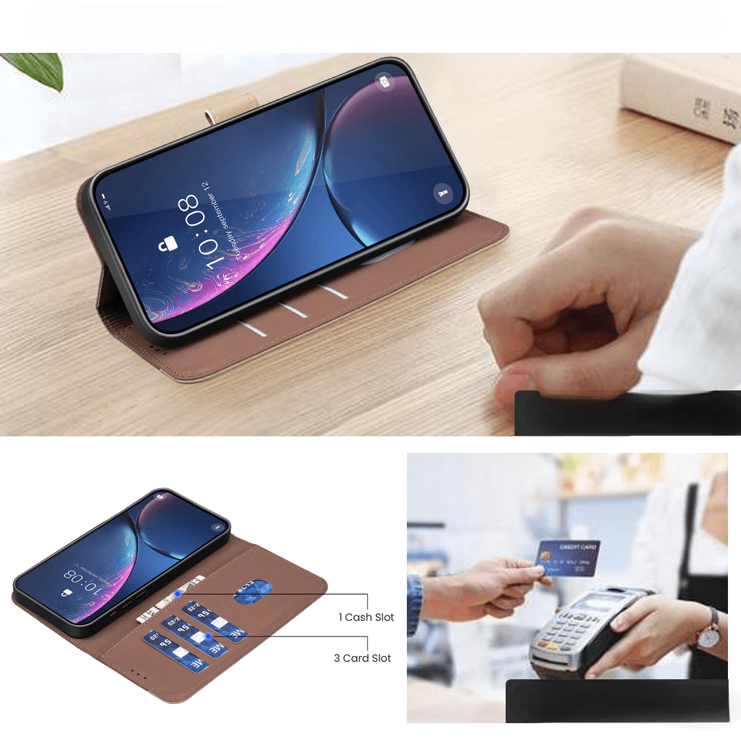 Galaxy S25 FE - BINFEN Ledertasche Floral