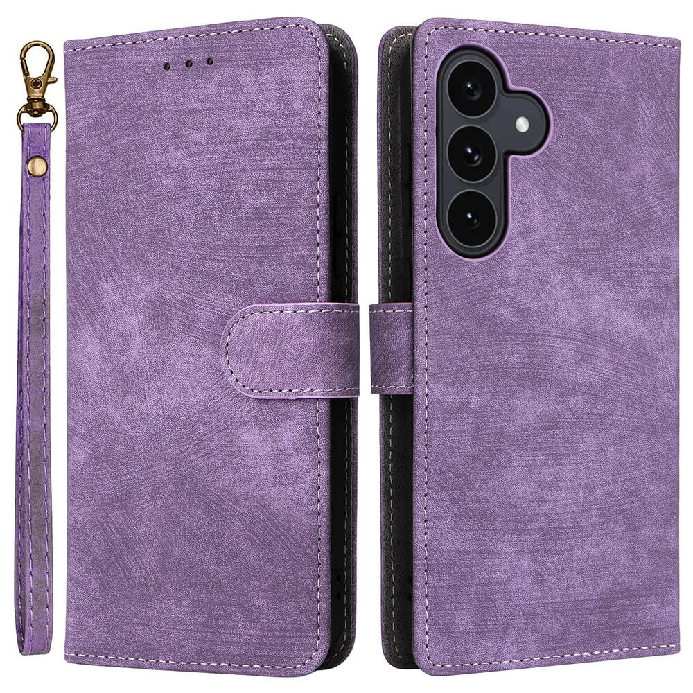 Galaxy S25 FE - Ledertasche mit RFID Blocker